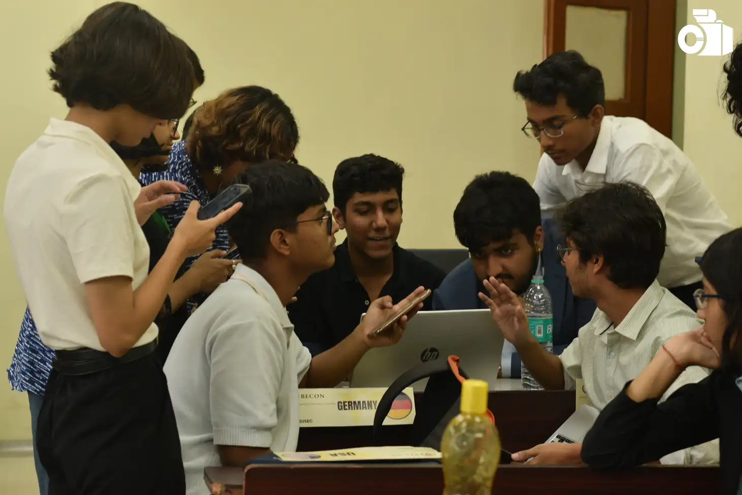 DebSoc members debating