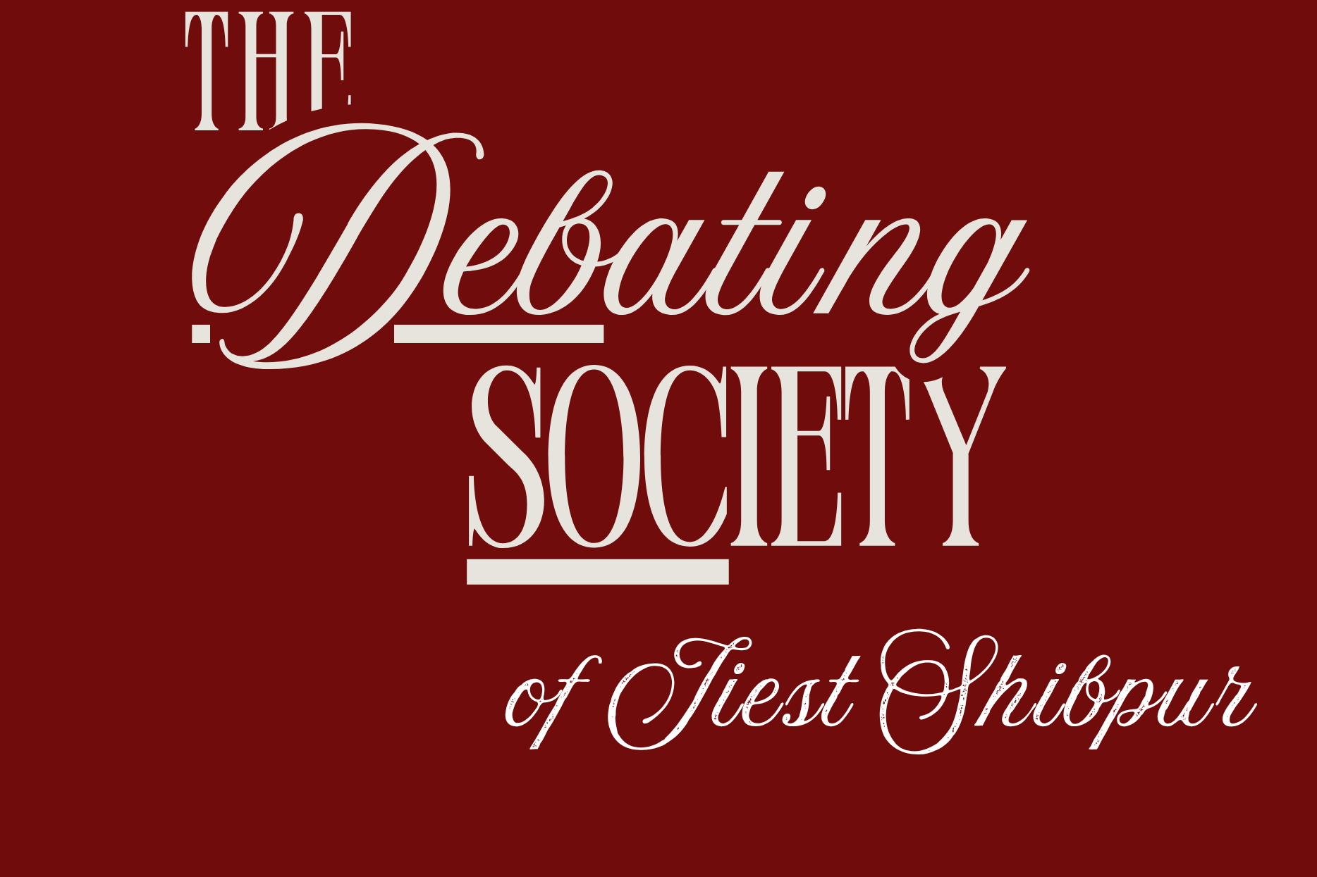 The Debating Society of IIEST Shibpur